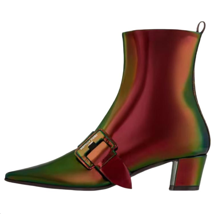 LOUIS VUITTON Ankle Boots 4.5cm Women's Green