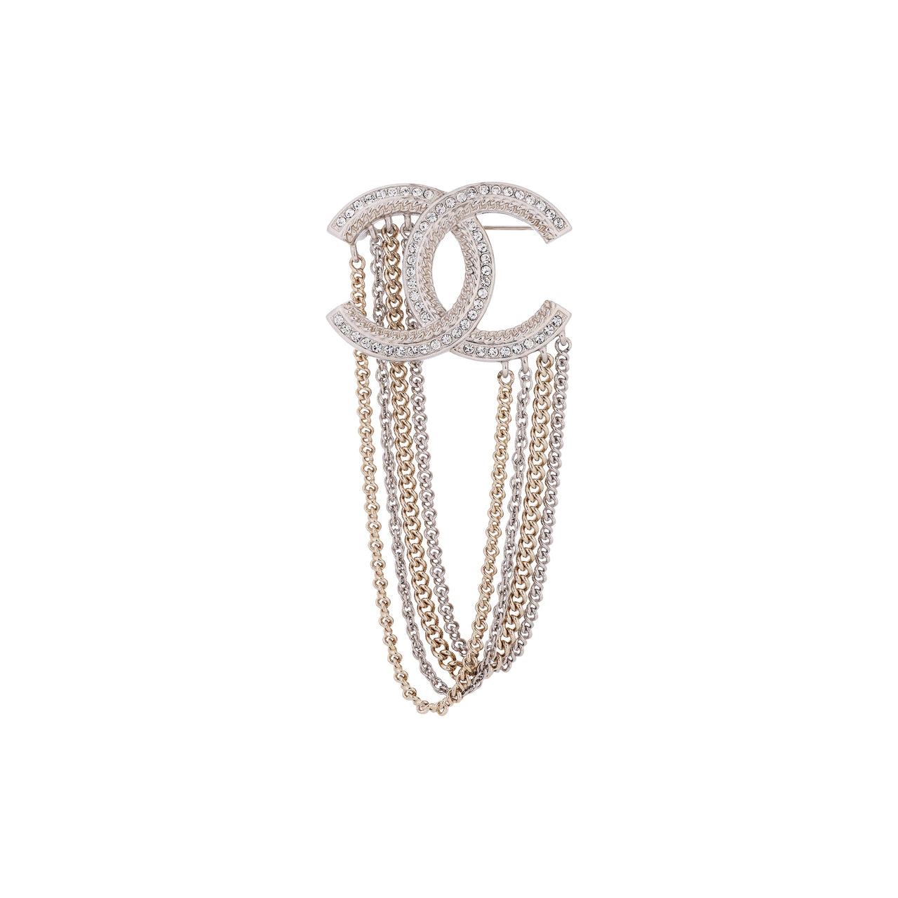 CHANEL Brooches Unisex Silver