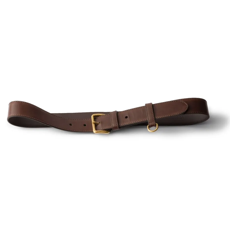 PRADA Calfskin Leather Belts Women's Brown