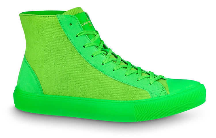 LOUIS VUITTON Tattoo High-Top Skateboard Shoes Men's Green