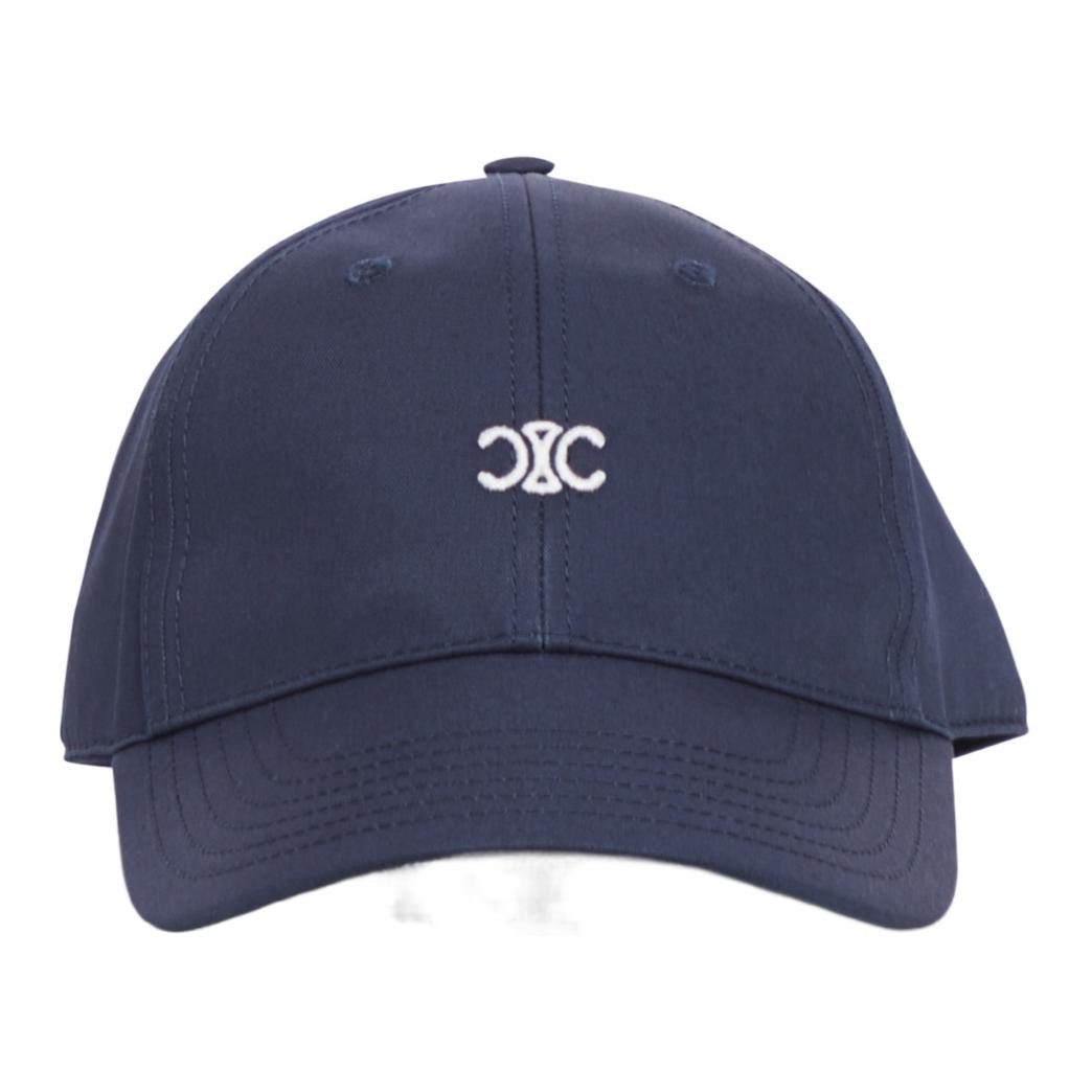 CELINE Triomphe Baseball Cap In Cotton