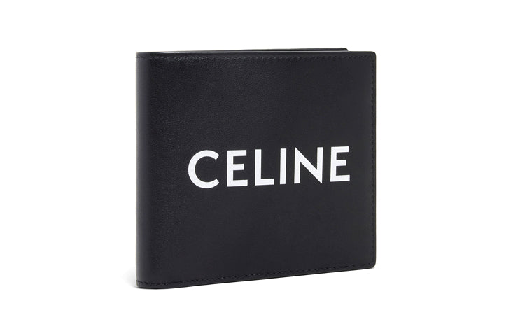 CELINE Smooth Cow Leather Coin Wallet Men's Black