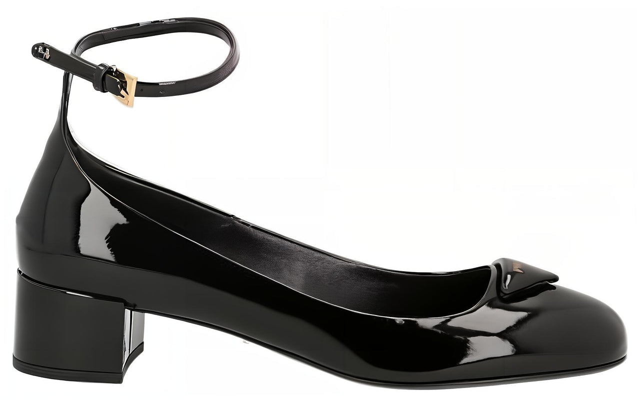 PRADA Chunky Heel High Heels Women's Black