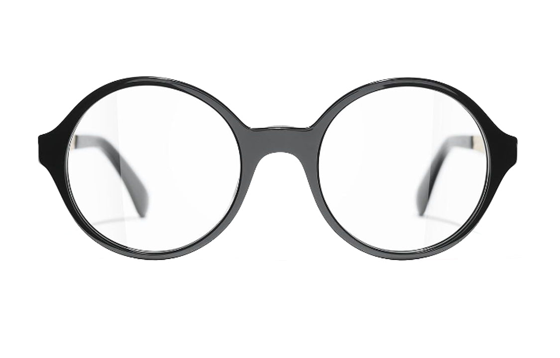 CHANEL Eyeglass Frames Women's Black