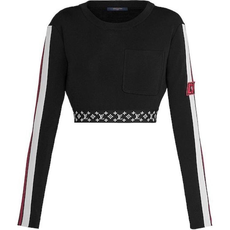LOUIS VUITTON FW22 Crop Tops Women's Black