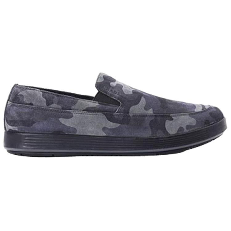 PRADA Men's Casual Shoes Camouflage Blue