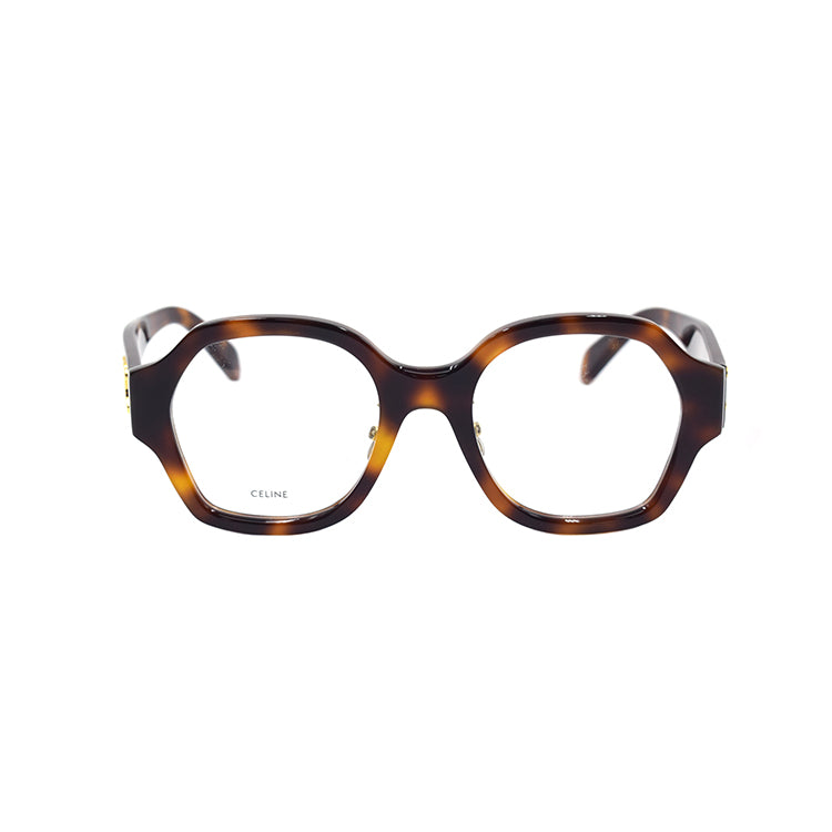 CELINE Irregular Shape Eyeglass Frames Women's Tortoiseshell