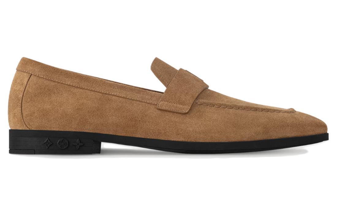 LOUIS VUITTON Glove Loafers Men's Brown