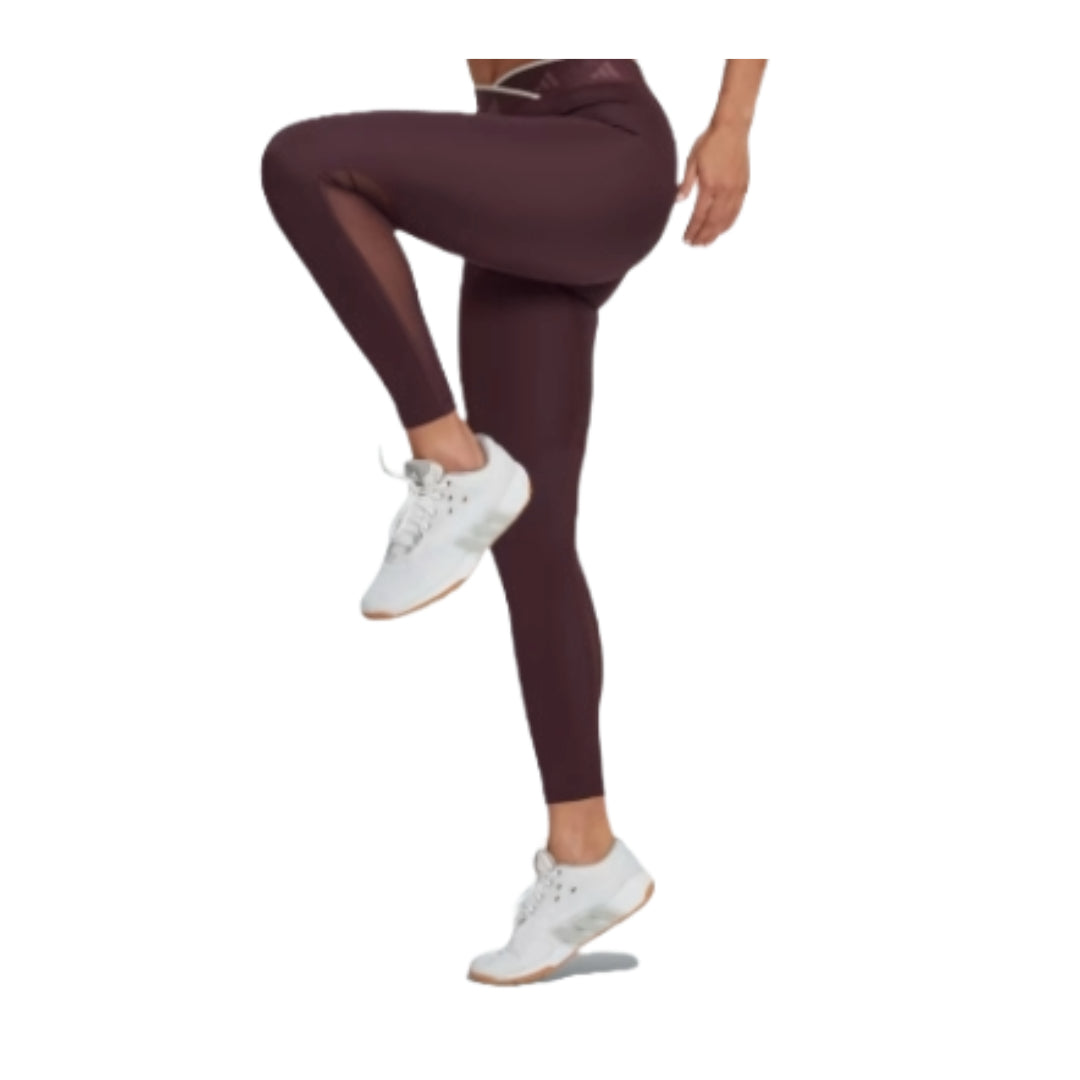 (WMNS) adidas Techfit V-Shaped Elastic 7/8 Leggings 'Red' HM4084