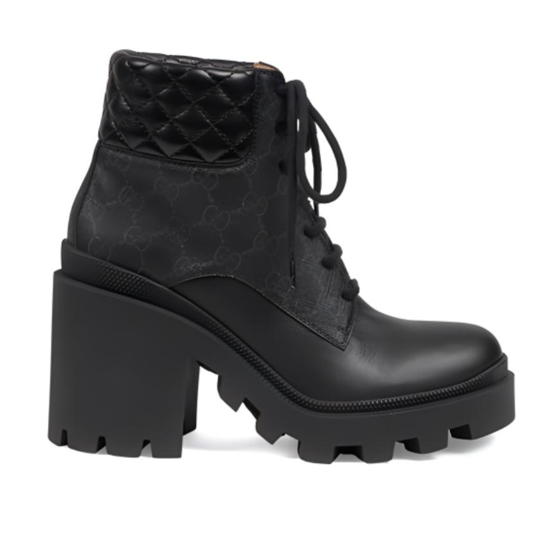 (WMNS) Gucci GG Ankle Boot 'Black' 659691-UC810-1000