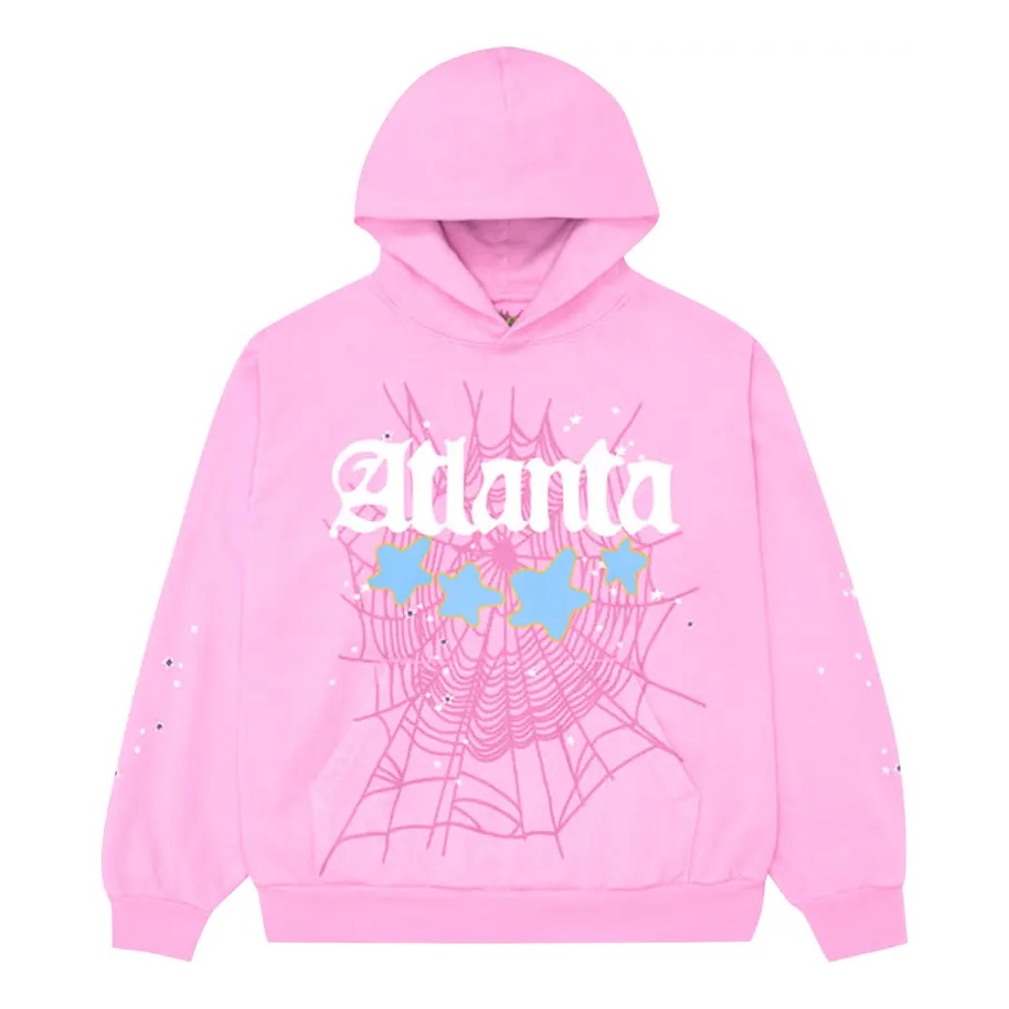 Sp5der Atlanta Hoodie 'Pink' SP5-ATL-HDPIN