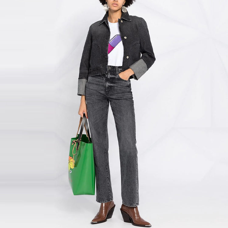 LOEWE Cropped Coats Women's Black