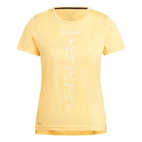 (WMNS) adidas Terrex Agravic Trail Running T-shirt Asia Sizing 'Yellow' IP4823