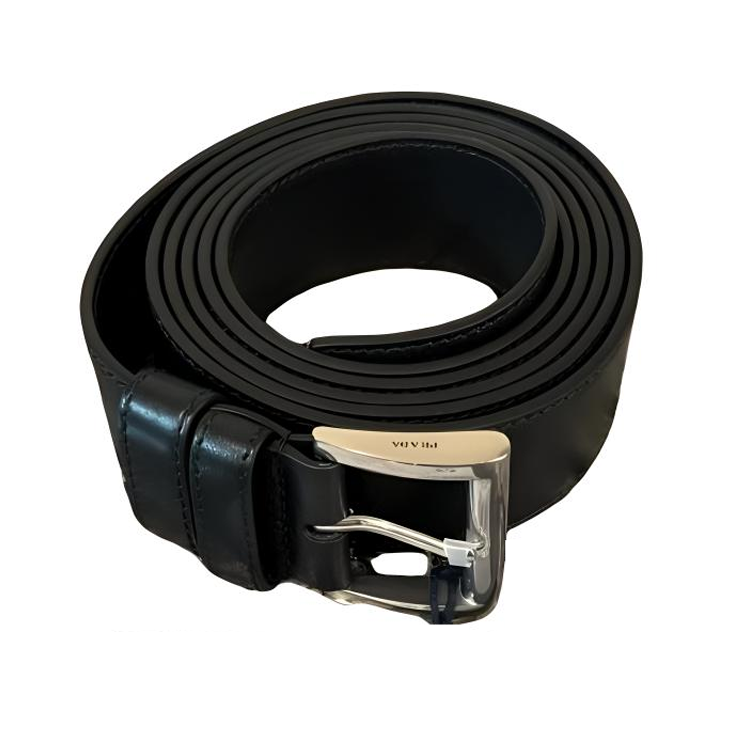 PRADA Leather Belts Men's Black