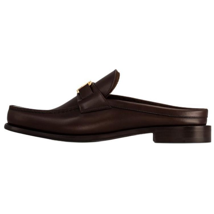 LOUIS VUITTON Major Wrap-toe Slippers Men's Brown