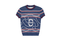 HERMES SS23 T Shirts Women's Ginsborough Blue