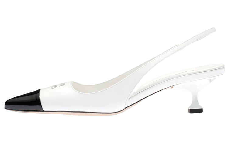MIU MIU Cone Heel High Heels Women's White