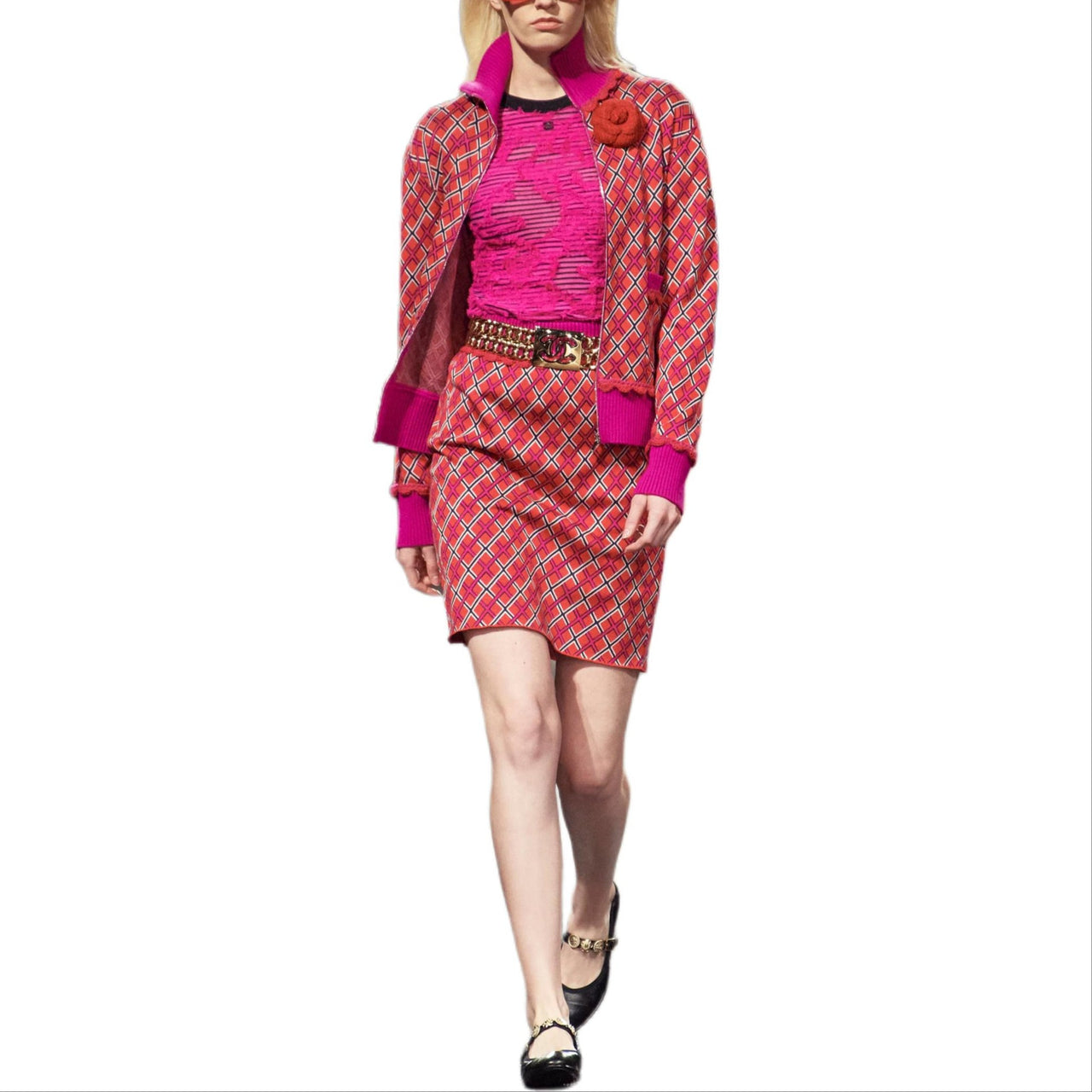 CHANEL 24 Spring Summer Jackets Coats Women's Peach Red