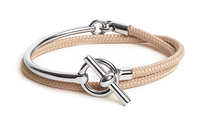 HERMES Bracelets Men Beige