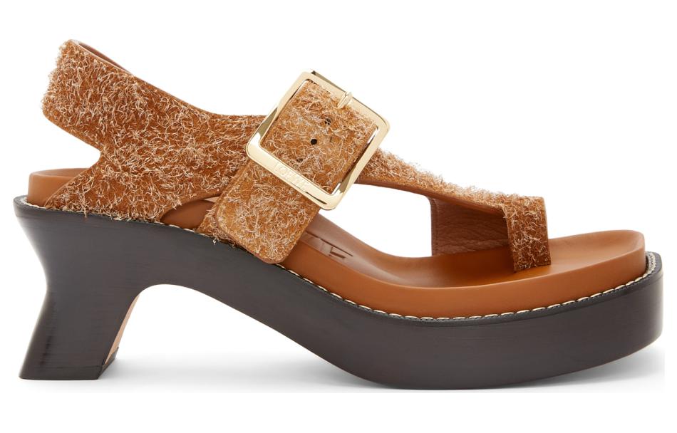 LOEWE 70mm Ease Brushed-suede Sandals