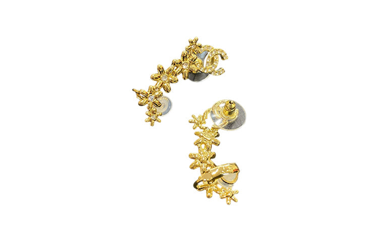 CHANEL Earrings Women's Gold