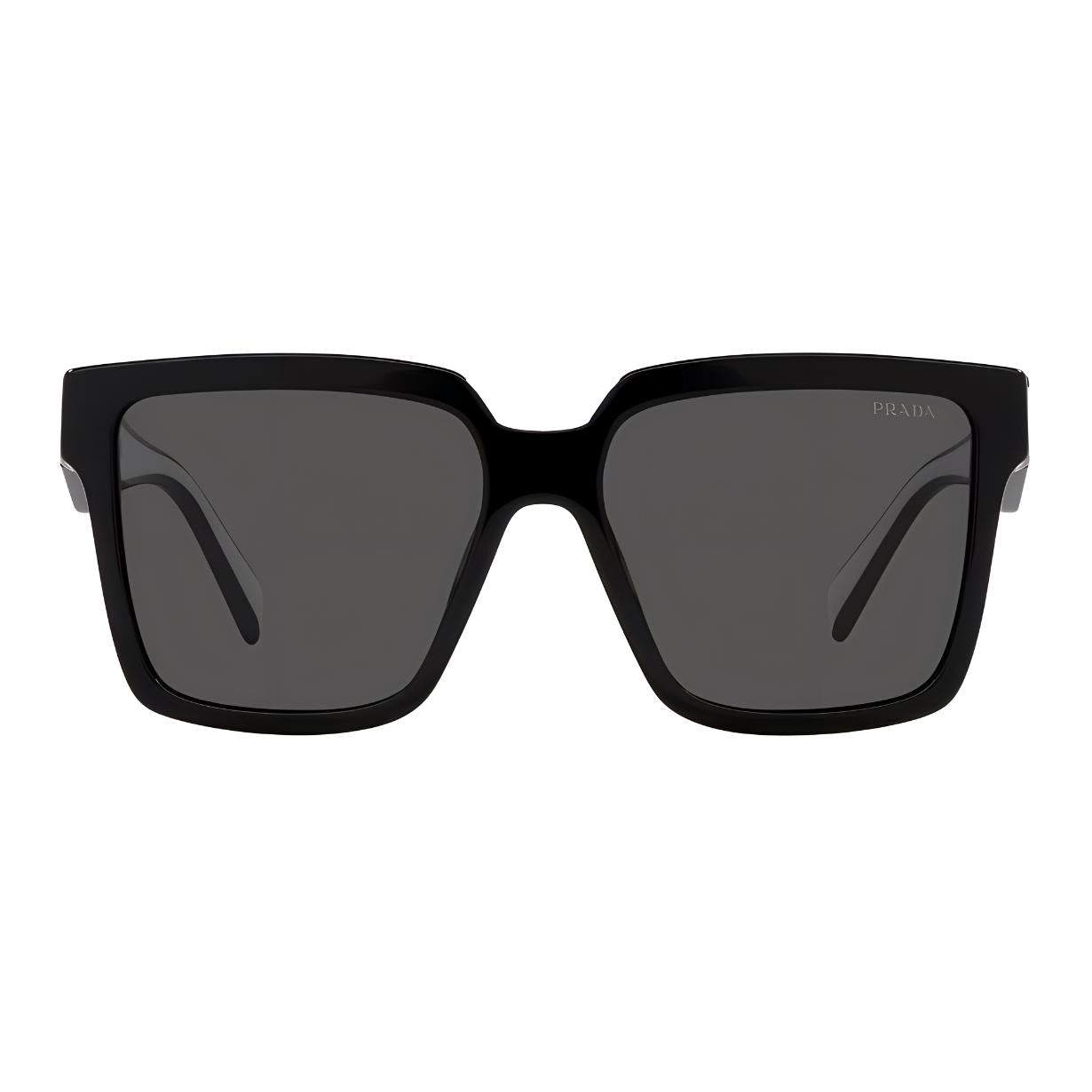 PRADA Acetate Square Sunglasses Unisex Black