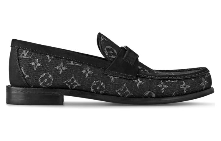 LOUIS VUITTON Loafers Men's Black