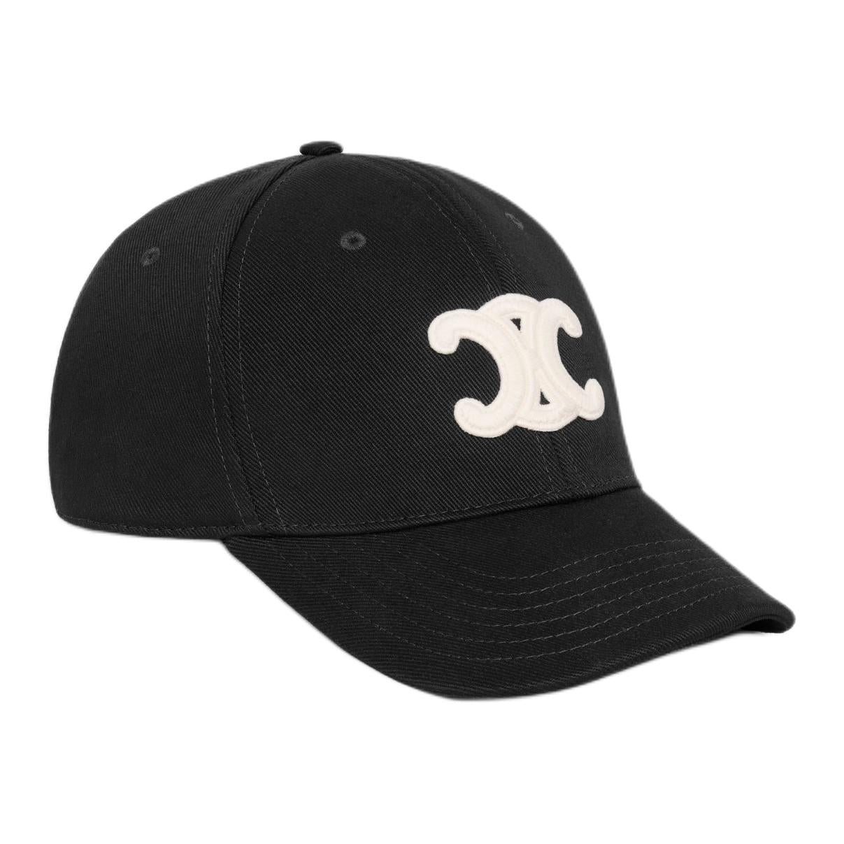 CELINE Triomphe Baseball Cap In Cotton