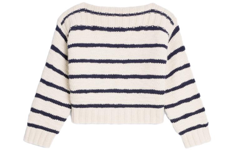 CELINE Marinière Boat Neck Sweater In Cashmere
