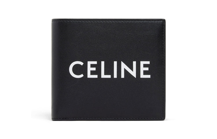CELINE Smooth Cow Leather Coin Wallet Men's Black