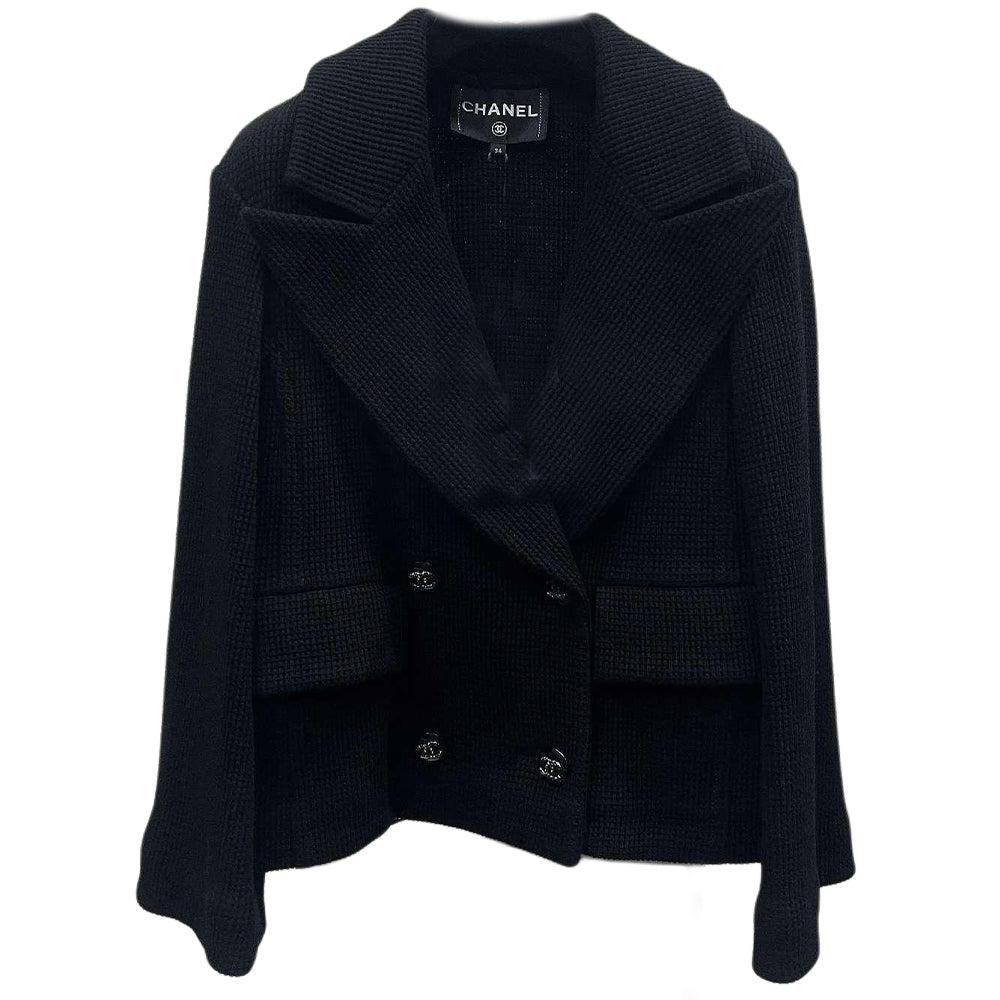 CHANEL Jackets Coats Women's Black