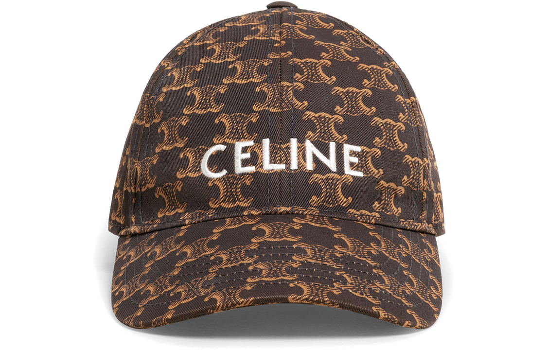 CELINE Baseball Caps Unisex Brown