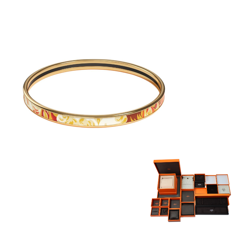 HERMES Gold-Plated Bangles Women's Gold