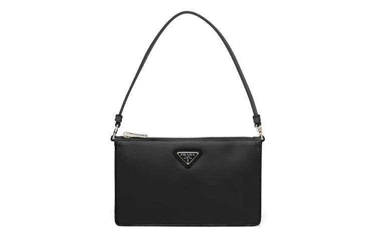PRADA Leather Handbag Mini Women's Black