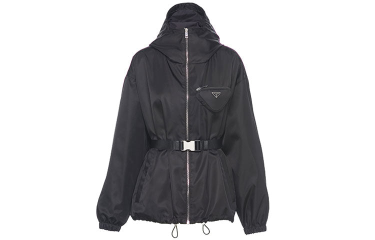 PRADA Re Nylon Pouch detail Hooded Jacket