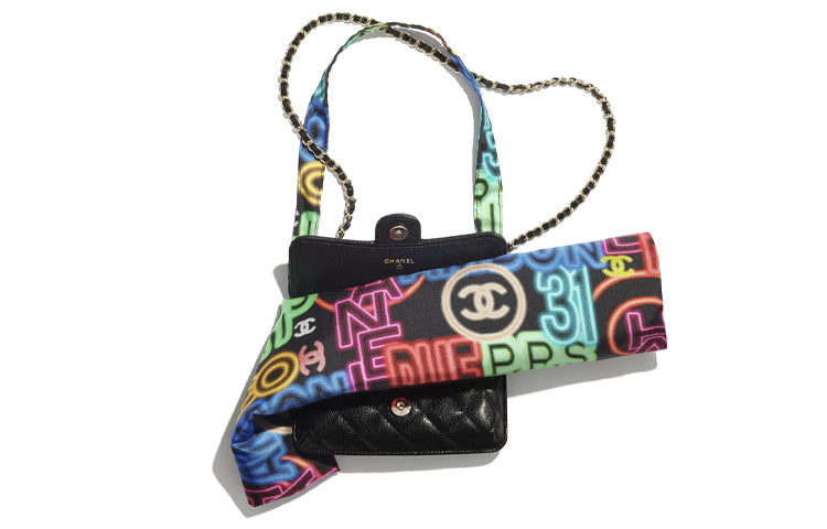 CHANEL WOC Calfskin Combo Bag Tote Bag Shopping Bag Shoulder Bag Crossbody Bag Handbag Regular Women's Multicolor/Black