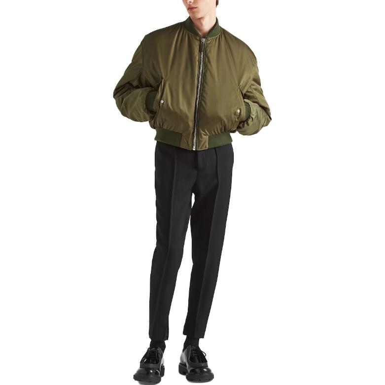 PRADA Zip-Up Down Bomber Jacket