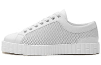 HERMES Cross Low Top Stylish Skateboarding Shoes Women's White