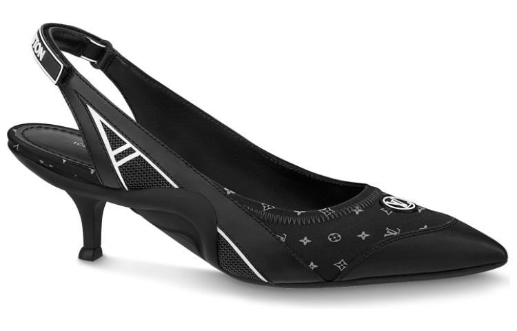 LOUIS VUITTON Archlight 1.0 Slingback Pumps 'Black Monogram' Women's