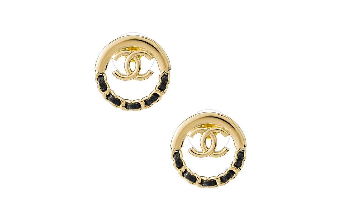 CHANEL Earrings Women's Gold