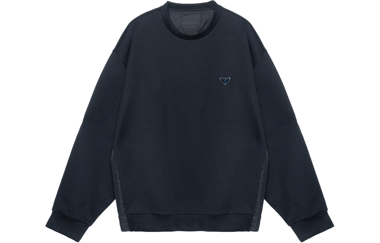 PRADA Triangle Logo Crewneck Sweatshirt