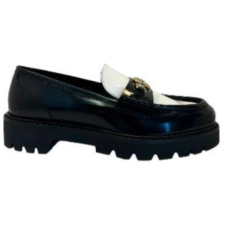 LOUIS VUITTON District Loafers Women's Black White