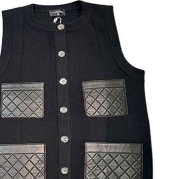 CHANEL Vests Women's Black