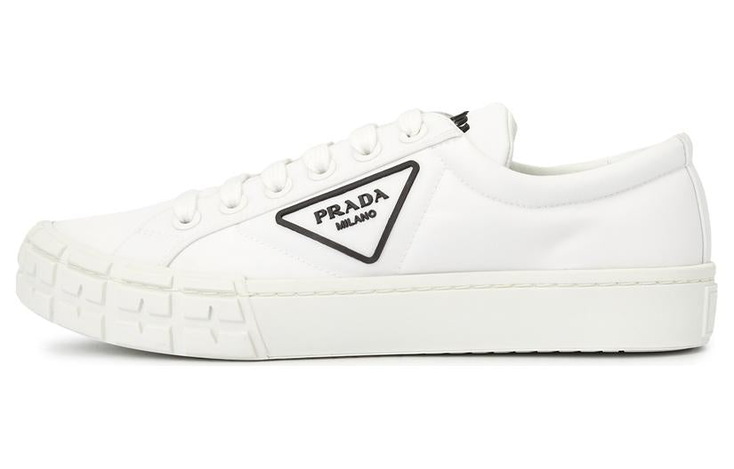 PRADA Stylish Skateboarding Shoes Men's White