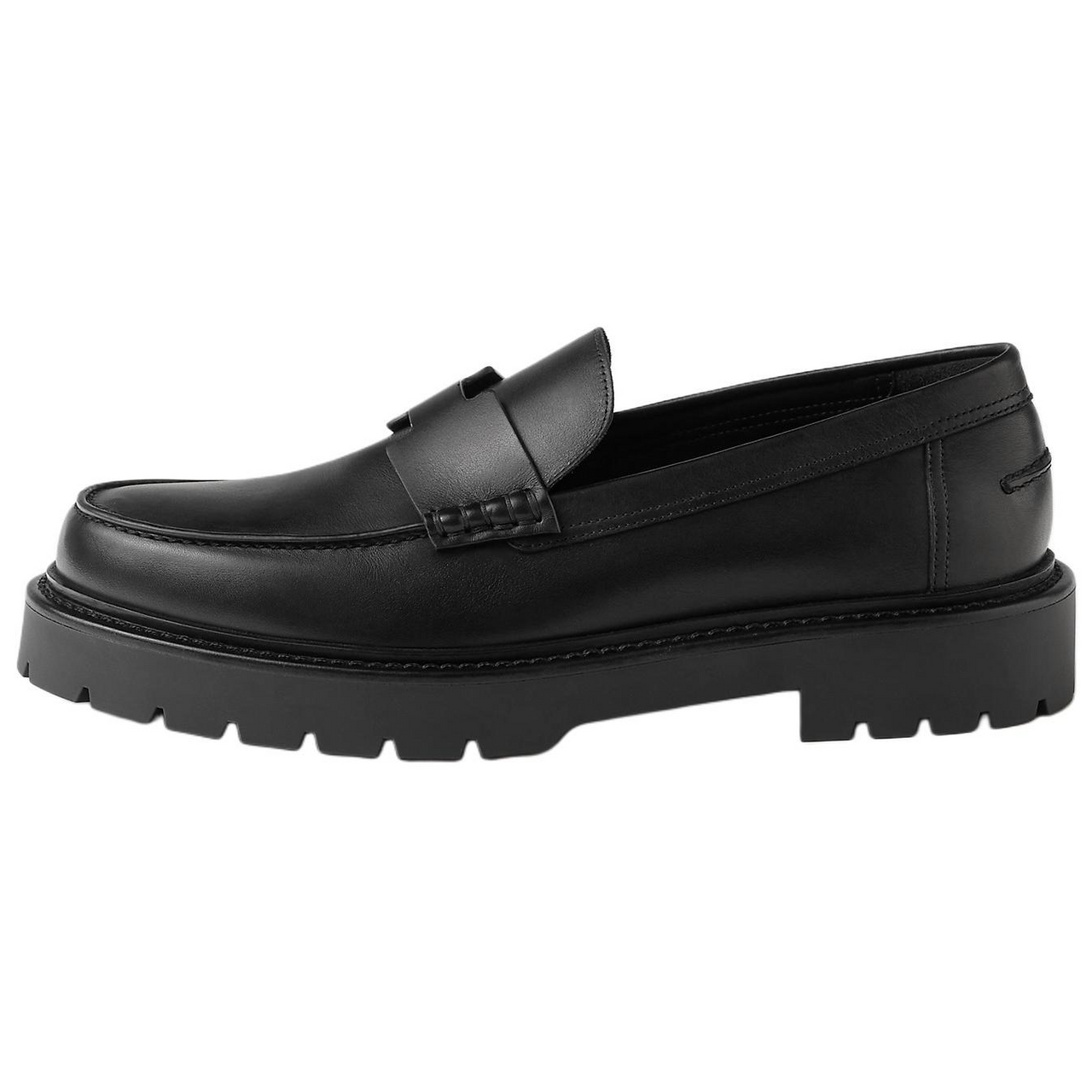 HERMES Loafers Men Black