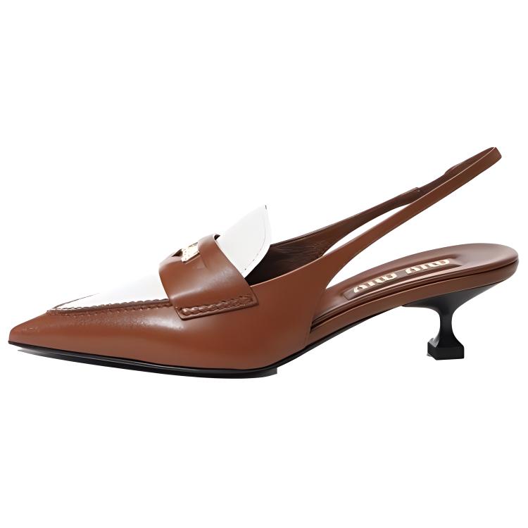 MIU MIU Slingback Penny Loafers Women's
