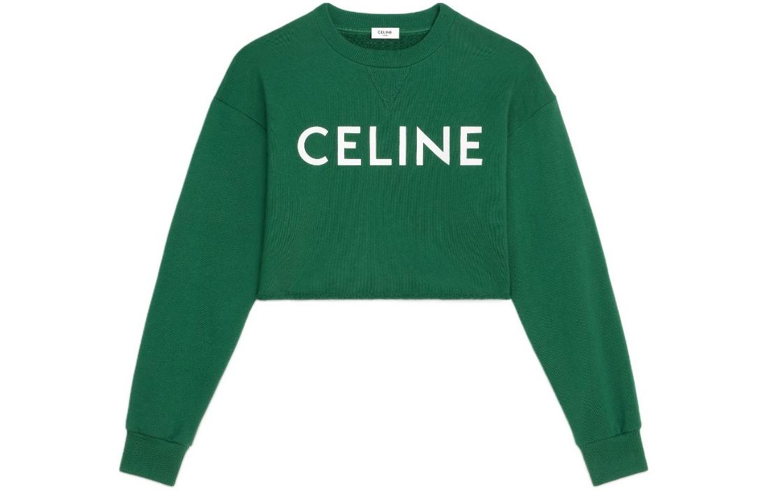 CELINE FW22 Sweatshirt Women's Dark Green
