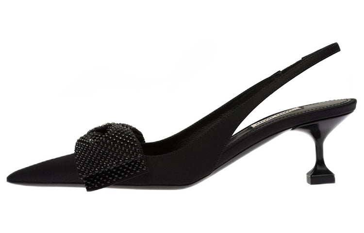 MIU MIU Cone Heel High Heels 5.5cm Women's Black