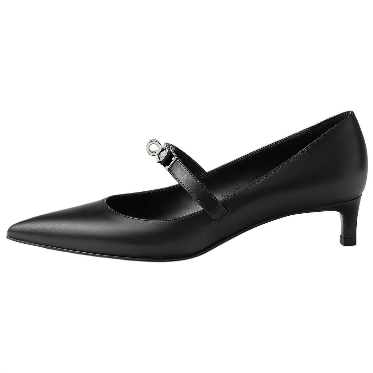 HERMES Kiara Slim Heel High Heels 4cm Women's Black