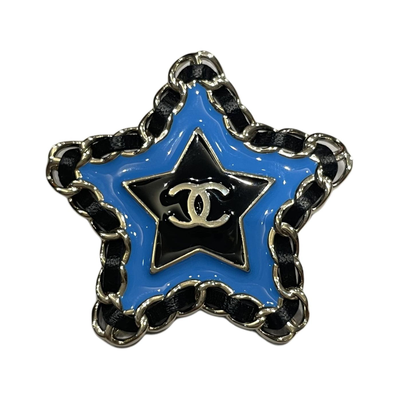 CHANEL Brooches Women's Blue/Black